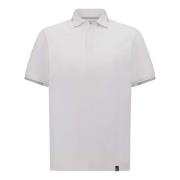 B Tech Cool Jade-Frisse Piqué Polo Shirt Boggi Milano , White , Heren