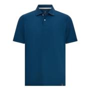 Hoogwaardig Piqué Polo Shirt Boggi Milano , Blue , Heren