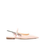 Kristallen Kubus Slingback Flats Mach & Mach , Pink , Dames