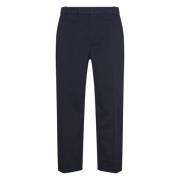 Blauwe Utility Chino Broek Katoen Twill Thom Browne , Blue , Heren