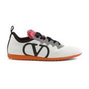 Multikleur Sneakers met Logoprint Valentino Garavani , Gray , Dames