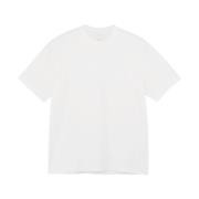 Korte Mouw Logo T-shirt Regular Fit Y-3 , White , Heren