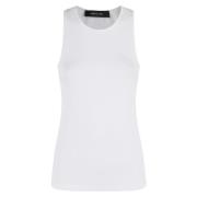 Casual Jersey Top Federica Tosi , White , Dames