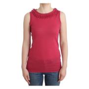 Elegante roze gebreide top John Galliano , Pink , Dames