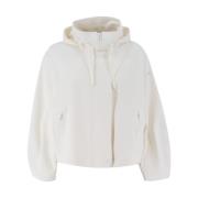 Technische Stof Hoodie Jas Duno , White , Dames