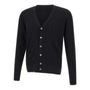 Zwarte Merinowol Cardigan Sweater Filippo De Laurentiis , Black , Here...