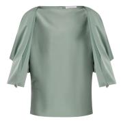 Open-Sleeve Modetop Lanvin , Green , Dames