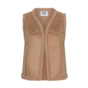 Stijlvolle Gilet Mois Lofty Manner , Beige , Dames