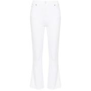 Slim Kick Bootcut High Rise Jeans 7 For All Mankind , White , Dames