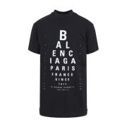 Oversized T-shirt Balenciaga , Black , Heren