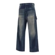 Werkkleding Stijl Blauwe Jeans Diesel , Blue , Heren