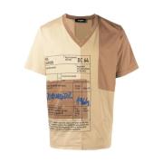 Casual T-shirt met stijl 961 Dsquared2 , Brown , Heren