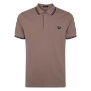 Klassieke Twin Tipped Polo Shirt Fred Perry , Pink , Heren