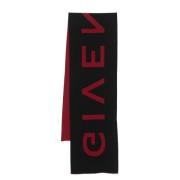 Jacquard Sjaal in Stijlvol Ontwerp Givenchy , Red , Heren