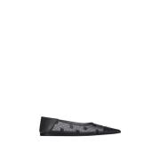 Mesh Flat Ballerina Schoenen Plumetis Givenchy , Black , Dames