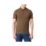 Heren Ronde Hals T-shirt Hugo Boss , Brown , Heren