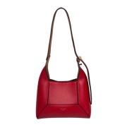 Rode Leren Diamant Schoudertas Jimmy Choo , Red , Dames