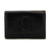 Klassieke Zwarte Leren Portemonnee Marc Jacobs , Black , Dames