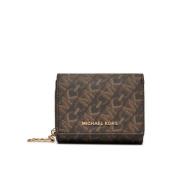 Empire Logo Mini Portemonnee met Kaarthouder Michael Kors , Brown , Da...