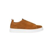 Leren Sneaker voor Mannen Roberto Cavalli , Brown , Heren