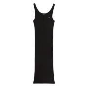 Chique Wikkelstijl Midi Jurk Tommy Hilfiger , Black , Dames