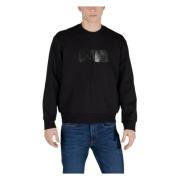 Lente/Zomer Sweatshirt Armani Exchange , Black , Heren