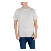 Short Sleeve Cotton T-Shirt Armani Exchange , White , Heren