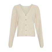 Klaka Cardigan Vest 18963 Moss Copenhagen , Beige , Dames