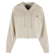 Crop Hoodie Adidas by Stella McCartney , Brown , Dames