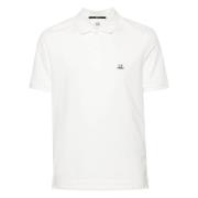 Logo Patch Polo Shirt C.p. Company , White , Heren