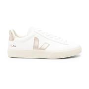 Campo Leren Sneakers Veja , White , Dames