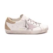 Witte Kalfsleren Sneakers Golden Goose , White , Dames