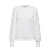 Puff Borduurwerk Sweater Only , White , Dames