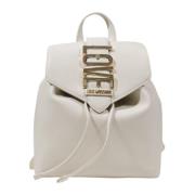 Lente/Zomer Dames Rugzak Collectie Love Moschino , Beige , Dames