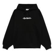 Katoenen Hoodie Greatest Hits Carhartt Wip , Black , Heren