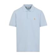 Chase Piquet Polo Shirt Carhartt Wip , Blue , Heren