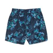 Barokprint Blauwe Ondergoed Shorts Versace Jeans Couture , Blue , Here...