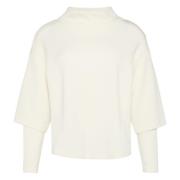 Casual Scuba Sweatshirt met Dropped Schouders s.Oliver , Beige , Dames