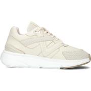 Beige Leren Lage Sneakers Via Vai , Beige , Dames