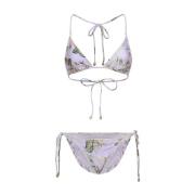 Lila Bloemen Gehaakte Bikini Zimmermann , Multicolor , Dames