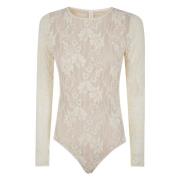 Elegant Kant Bodysuit Zimmermann , Beige , Dames