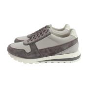 Grijze Heren Sneakers Brunello Cucinelli , Gray , Heren