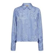 Bloemenshirt met lange mouwen MOS Mosh , Blue , Dames