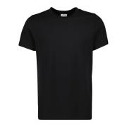 Zwarte Katoenen T-shirt Lente-Zomer 2025 Courrèges , Black , Heren