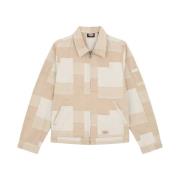 Jacquard Eisenhower Desert Sand Overshirt Dickies , Beige , Heren