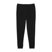 Zwarte Jersey Sweatpants Minimalistisch Ontwerp Lacoste , Black , Here...