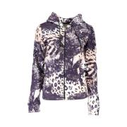 Rosa Katoenen Dames Hoodie Sweater Cavalli Class , Pink , Dames