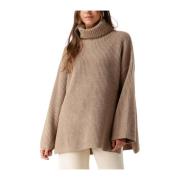 Elegante Gebreide Coltrui Selected Femme , Brown , Dames