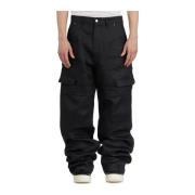 Cargo Zwarte Broek Rick Owens , Black , Heren