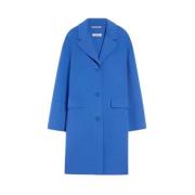 Wollen Cocoonjas Max Mara , Blue , Dames